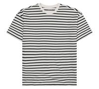 KnowledgeCotton Apparel - Organic Cotton Striped T-Shirt - T-shirt - M - navy