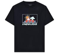 KnowledgeCotton Apparel - Regenerative Organic Cotton Front Print T-Shirt - T-shirt - XL - night sky