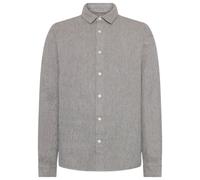 KnowledgeCotton Apparel - Regular Fit Dobby Look Shirt - Chemise - XXL - light feather gray