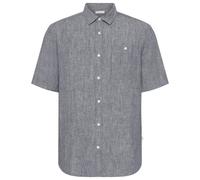 KnowledgeCotton Apparel - Regular Linen S/S Shirt - Chemise - L - vintage indigo