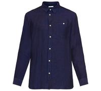 KnowledgeCotton Apparel - Regular Linen Shirt - Chemise - 3XL - yarndyed / total eclipse