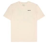 KnowledgeCotton Apparel - Regular S/S Heavy Single Footprint - T-shirt - XL - egret