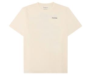 KnowledgeCotton Apparel - S/S Heavy Single MTN Back Print - T-shirt - XXL - egret