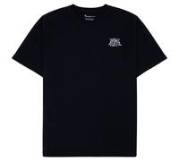 KnowledgeCotton Apparel - S/S Heavy Single Owl Emb. At Chest - T-shirt - 3XL - night sky