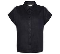 KnowledgeCotton Apparel - Women's Aster Fold Up S/S - Chemisier - XXL - black jet