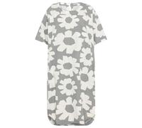 KnowledgeCotton Apparel - Women's Linen-Mix Printed T-Shirt Dress - Robe - S - grey