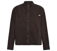 KnowledgeCotton Apparel - Women's Loose Stand Collar Heavy - Chemisier - XL - chocolate torte
