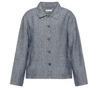 KnowledgeCotton Apparel - Women's Regular Linen Overshirt - Veste de loisirs - S - vintage indigo
