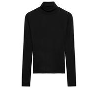 KnowledgeCotton Apparel - Women's Wool L/S Roll Neck - Pull en laine - M - black jet