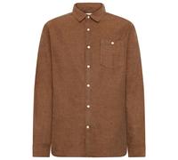 KnowledgeCotton Apparel - Zig-Zag Twill Structure Shirt - Chemise - L - chocolate torte