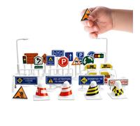 Knowlife Panneaux de Signalisation pour - Jeu De Voyage Portable 28 Pièces pour,Jouet Panneaux De Signalisation - pour Anniversaire Halloween Pâques Salon Jardin Intérieur Extérieur Classe École
