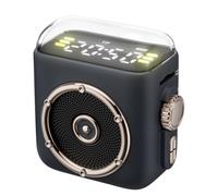 Knowlife Petit Haut-Parleur Portable, Machine Sonore Magnétique, Enceinte Ultra-Portable avec Clip Arrière, pour Maison Et Chambre Et Voiture Et Pique-Nique Et Fête Et Voyage Et Plage Et Fitness