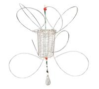 Knowlife Piège à Crabe Boucles,Équipement de Pêche avec 8 Anne- Piège à Crabe Portable Anti-Fuite pour la Pêche en Eau Douce en Eau Salée au Homard Crevettes sur Glace à la Plage sur Jetée