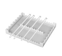 Knowlife Porte-Pipettes - Organisateur en acrylique pour pipettes - Organisation 22 Emplacements pour Matériel Support 10mm 14mm Studio Bibliothèque Bureau Maison Étudiants Débutants