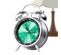 Knowlife Réveil Ancien - Réveil Analogique Classique pour Grands Dormeurs | Horloge à Double Cloche avec Rétroéclairage pour Dortoir Table de Chevet Salle de Bains