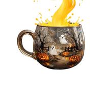Knowlife Tasse Halloween | Verres À Café En Verre Fantôme Chemin Hanté | Accessoires de Fête pour Maison Cuisine Restaurant Comptoir Ferme Appartement