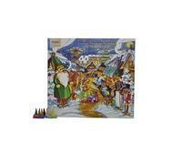 Knox Calendrier de l'Avent - Motif : Budenzauber - Avec 24 cônes d'encens célestes en taille M - Format paysage - Dimensions : 26 x 24 cm - Pour figurines à partir de 13 cm - Fabriqué en Allemagne
