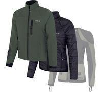 Knox Dual Pro 3in1, veste textile femme M Vert Foncé Vert Foncé