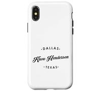 Knox-Henderson Dallas Texas pour Homme et Femme Coque pour iPhone X/XS