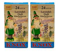 Knox Lot de 2 cônes d'encens - Lavande - Quantité : 48 pièces - Fabriqué en Allemagne