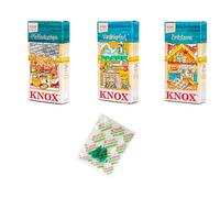 KNOX Lot de 3 cônes d'encens de Noël - Parfums : étoiles à la cannelle, sommet à la vanille et gâteau au poivre - Quantité : 72 pièces - Fabriqué en Allemagne