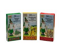 KNOX Lot de 3 cônes d'encens « Forêt » - Parfums : sapin, santal et miel de forêt - Taille : M - Fabriqué en Allemagne
