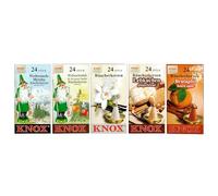 Knox Lot de 5 cônes d'encens de 24 cônes d'encens de taille M dans différentes variantes de parfums tels que la myrrhe d'encens, le parfum de Noël, la vanille, la pomme au four et le pain d'épices