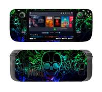 KNOXS Autocollant de Protection pour Valve Steam Deck, Sticker Cool et Élégant Matériau en Vinyle Anti-rayures Anti-Poussière pour Valve Steam Deck Skin (Squelette)