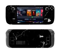 KNOXS Autocollant de Protection pour Valve Steam Deck, Sticker Cool et Élégant Matériau en Vinyle Anti-rayures Anti-Poussière pour Valve Steam Deck Skin (Noir)
