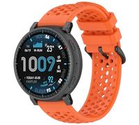 KNOXS Bracelet Compatible avec Oppo Watch X3 Smart Watch Band, Remplacement Facile à Nettoyer Sport Réglable Silicone Souple Bande (Orange)