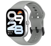 KNOXS Bracelet Compatible avec Redmi Watch Move Smart Watch Band, Remplacement Facile à Nettoyer Sport Réglable Silicone Souple Bande (Gris)