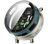 KNOXS Coque Compatible avec Amazfit Active 3 Premium, PC Bumper Couverture Complètede Dureté 9H étui Anti Rayures Anti Chocs HD Case avec Protection D'écran (Vert)