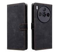 KNOXS Coque pour ZTE Nubia Z60S Pro, [RFID Blocking] Style Vintage Antichoc Portefeuille Flip Housse en Cuir PU