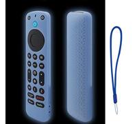 KNOXS Housse Silicone Coque Compatible avec LG MR25GA, Antidérapant&Antichoc&Étanche à la poussière&Léger&Lavable Étui de Protection pour Télécommande (Bleu Lumineux)