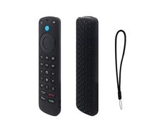 KNOXS Housse Silicone Coque Compatible avec LG MR25GA, Antidérapant&Antichoc&Étanche à la poussière&Léger&Lavable Étui de Protection pour Télécommande (Noir)