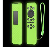 KNOXS Housse Silicone Coque Compatible avec Samsung BN59-01480L, Antidérapant&Antichoc&Étanche à la poussière&Léger&Lavable Étui de Protection pour Télécommande (Vert Lumineux)