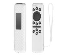 KNOXS Housse Silicone Coque Compatible avec Samsung BN59-01480L, Antidérapant&Antichoc&Étanche à la poussière&Léger&Lavable Étui de Protection pour Télécommande (Blanc)