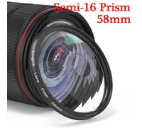 KnPackage-Filtre d'objectif de caméra à prisme en verre Kaleidoscope X,accessoires de photographie,prisme Pound,objectif UV CPL pour Canon,Sony,52mm,67 mm - Type 58mm 16 Prism-62mm Adapter