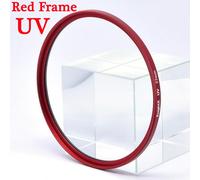 KnPackage X-Filtre UV HD MC MCUV pour appareil photo Canon Sony Nikon,ensemble d'accessoires,d5300 50d photo 700d sous d 49 52 55 58 62 67 72 77 mm - Type Red Frame UV-55mm