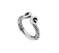 KnSam Bague Homme Acier Inoxydable Serre-Tête de Sun Wukong 4MM Punk Taille 62