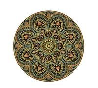 Knsbk Grand tapis de yoga rond de 1,8 m x 3,5 mm pour l'exercice, extra épais, ultra confortable, antidérapant, tapis de méditation