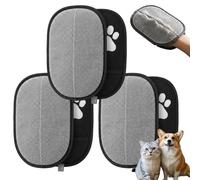 Knubbuf 2026 Electrostatic Pet Hair Remover Gloves for Cats & Dogs - Reusable Washable Fur Removal Tool - Efficient Furniture & Clothing Cleaner for Sofa, Carpet, Bed & Car Seats (3Pcs)