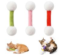 Knubbuf Cotton Swabs Cat Toys with Catnip, Giant Q Tip Cat Toy for Indoor Cats, Durable Cotton Swab Cat Toy for Kitten Teething, Interactive Felt Kitty Kicker Toy Sticks for Boredom, Dental Chew (A)