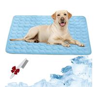 Knubbuf Croqpatte Tapis, Tapis Refrigerant Chat, Matelas Rafraichissant Chien, Patinoire Anti Chaleur Chien, Coussin Rafraichissant Chiens XXL, Respirante pour Chiens/Chats (Bleu, XS(40 x 30 cm))