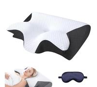 Knubbuf DreamSleepz Pillow - Finally Wake Up Pain-Free & Refreshed, Dream Sleepz Ergonomic Neck Support Pillow, Memory Foam, Orthopedic Pillows for Back, Side, and Stomach Sleepers (Black)