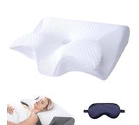 Knubbuf DreamSleepz Pillow - Finally Wake Up Pain-Free & Refreshed, Dream Sleepz Ergonomic Neck Support Pillow, Memory Foam, Orthopedic Pillows for Back, Side, and Stomach Sleepers (White)