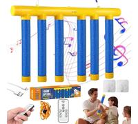 Knubbuf Drop Sticks Game, Hand Speed Challenge Game, Catching Sticks Games, Upgraded Remote Control Adjustable Speed Catching Games for Kids Adults (Blue, with Remote Control)