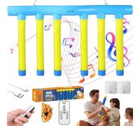 Knubbuf Drop Sticks Game, Hand Speed Challenge Game, Catching Sticks Games, Upgraded Remote Control Adjustable Speed Catching Games for Kids Adults (Yellow, with Remote Control)