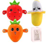 Knubbuf Interactive Music Plush Toy, Touch-Sensitive Banana Stuffed Animal with Sounds, Fun Sensory Rhythm Piano Doll for Parent-Child Play and Early Education (Mix)
