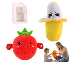 Knubbuf Interactive Music Plush Toy, Touch-Sensitive Banana Stuffed Animal with Sounds, Fun Sensory Rhythm Piano Doll for Parent-Child Play and Early Education (2Pcs-C)